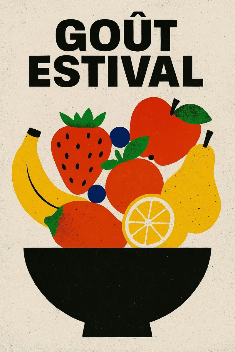 Sabor de verano - Explosión afrutada metacrilato de Pop and Fruits - Affiches & posters
