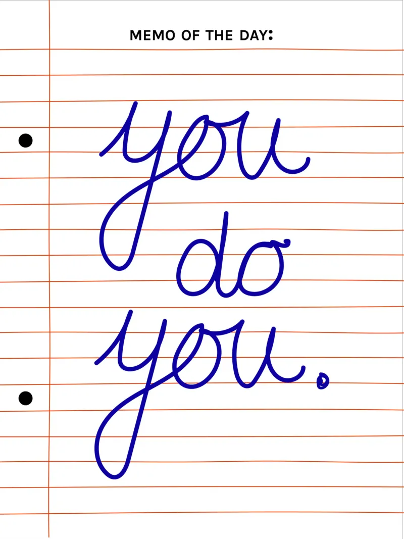 Memo of the Day: You Do You – Motivational Poster poster con telaio in legno da Spunk