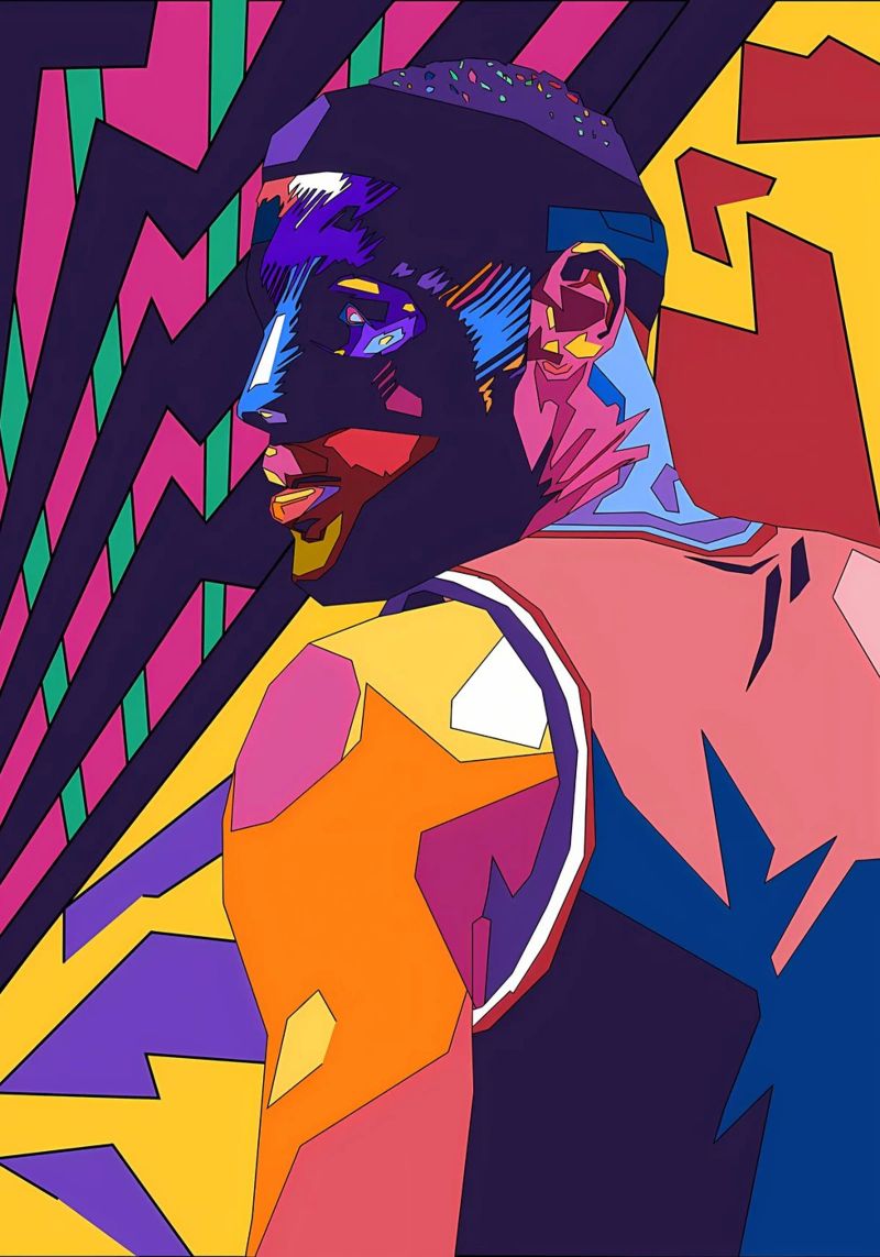 Basketball Player Pop Art poster by Adriano