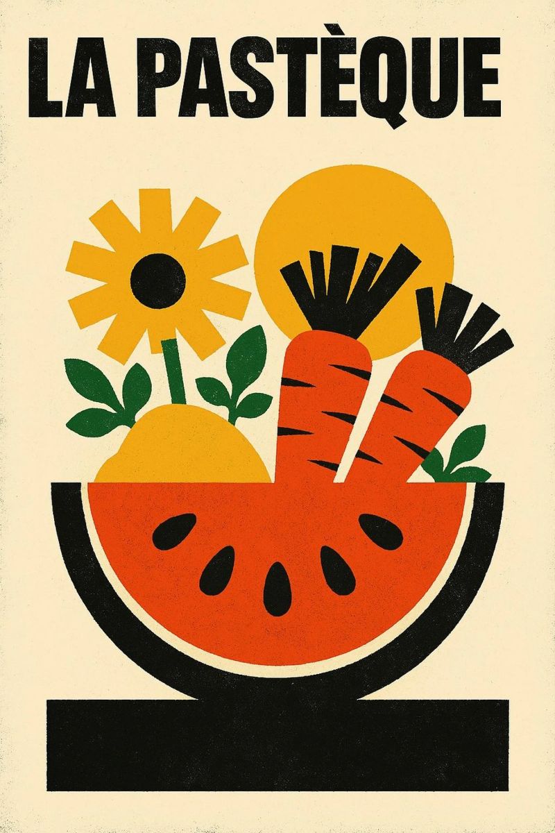 La Pastèque - Graphic explosion poster by Pop and Fruits - Affiches & posters