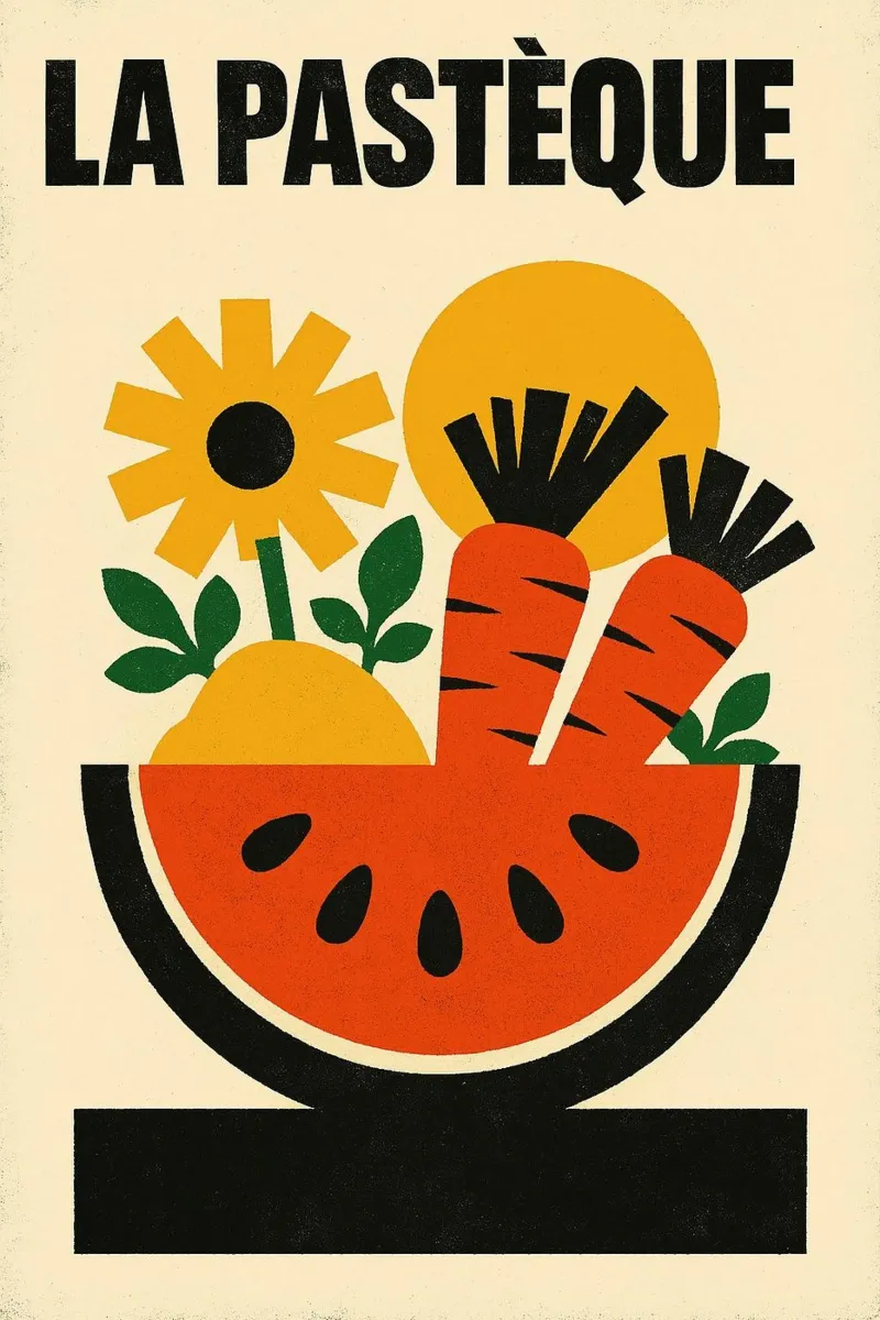La Pastèque - Esplosione grafica carta hahnemühle da Pop and Fruits - Affiches & posters