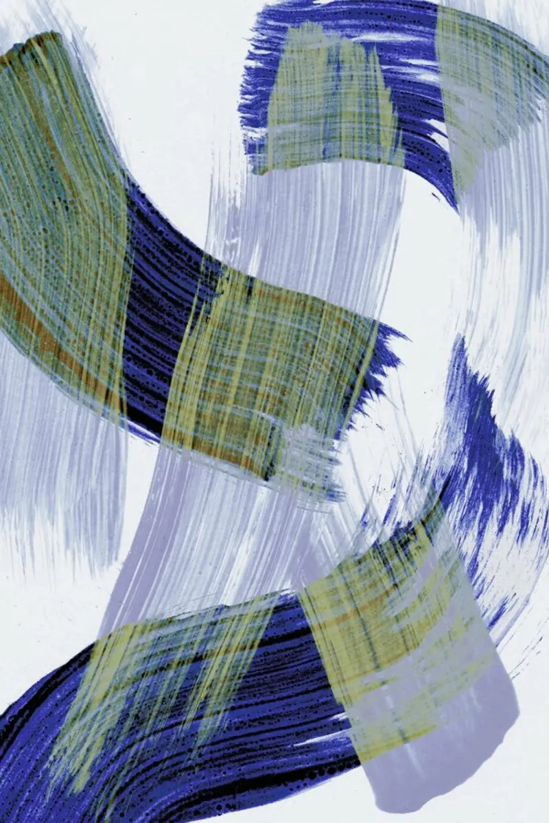 Abstract Brush Strokes 13 plexiglass da Mareike Böhmer