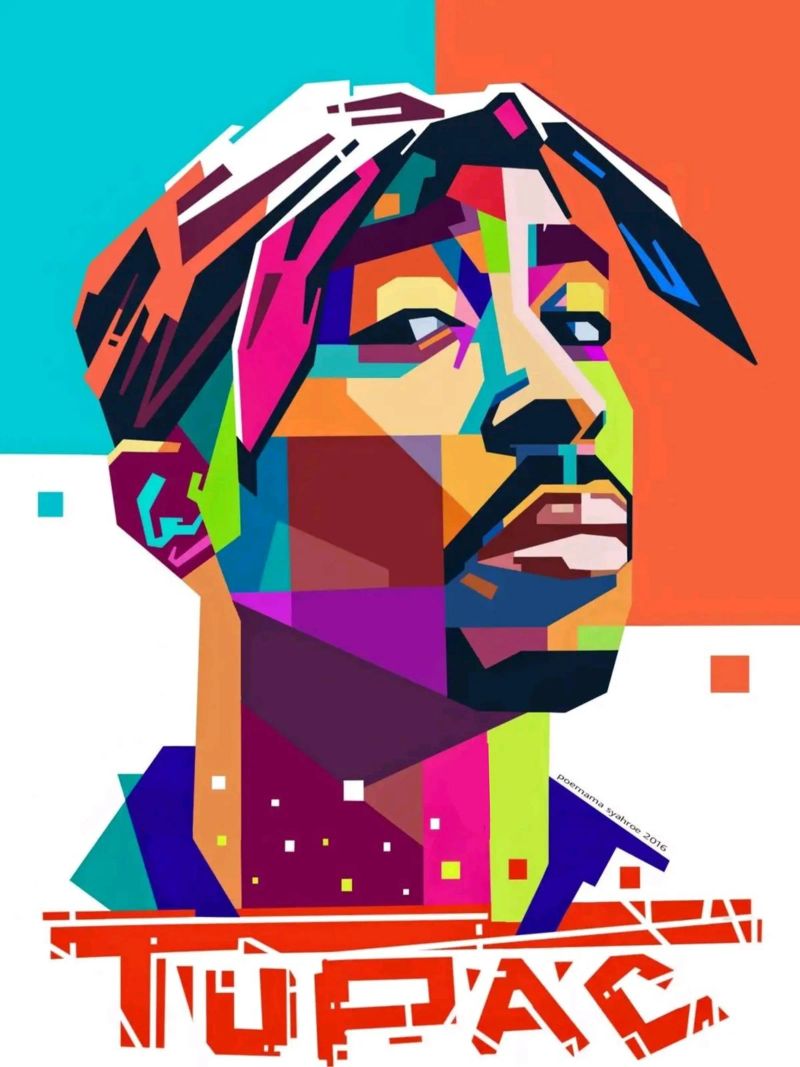 Tupac Shakur hip hop legend poster by Hantamrata