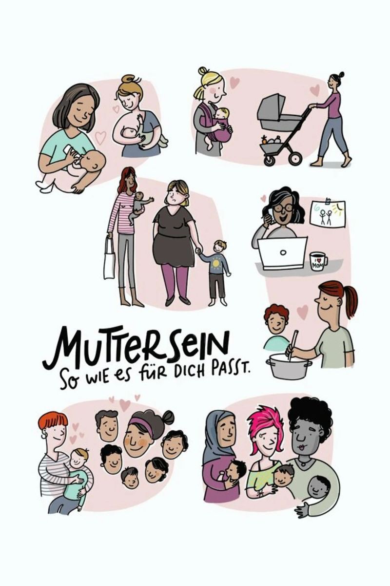 Mutter Poster von Geborgen Wachsen x JUNIQE