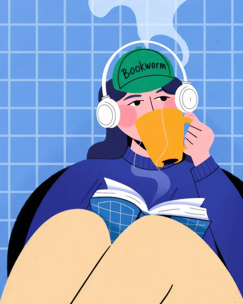 Headphone Escape canvas by Prism Palette