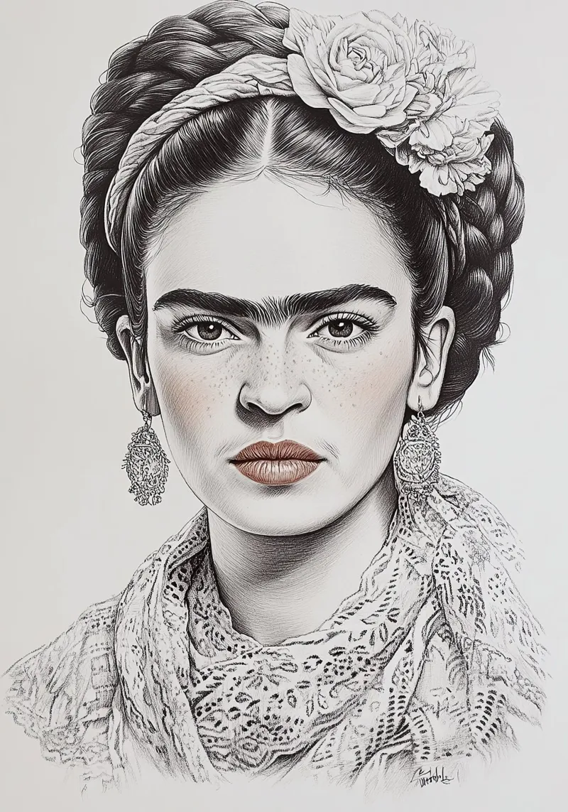Frida Kahlo - La saggezza del cuore poster da Fantasias Florales
