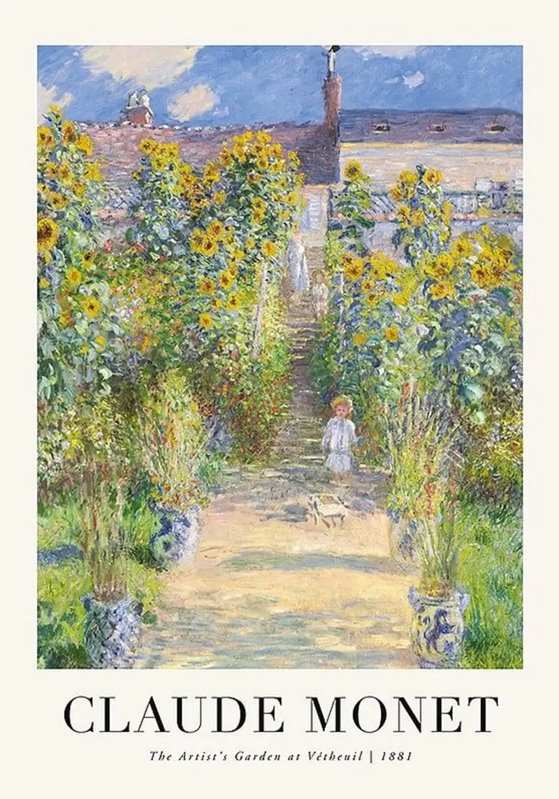 Claude Monet pellicola backlit da Trending Art Company