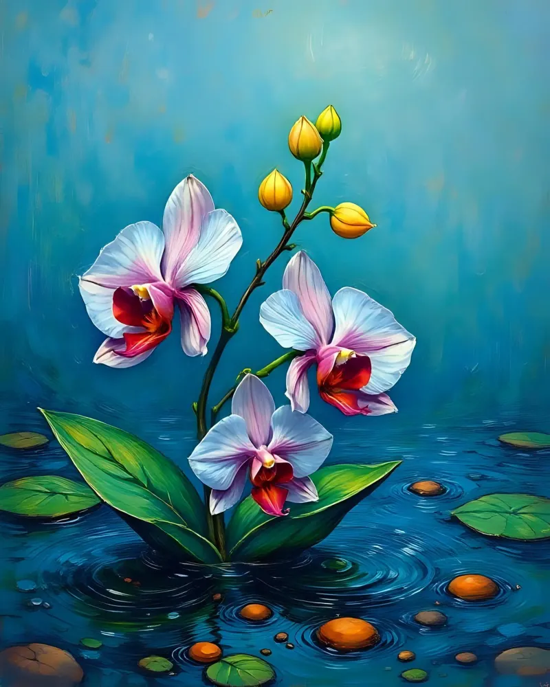 Orquídea_estilo_B_1 hahnemühle de Farb- und Blütenzauber by LK
