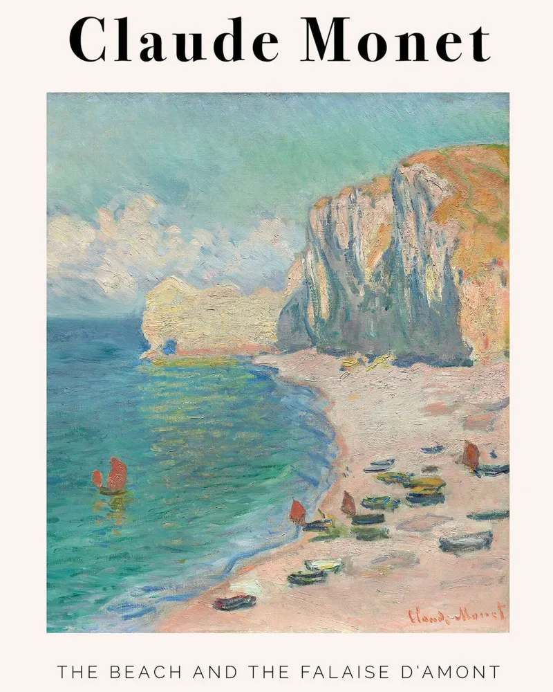 Claude Monet - Beach poster da Trending Art Company