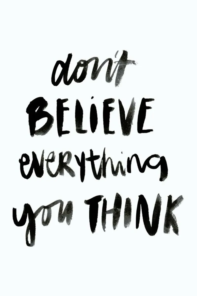 Dont Believe poster con telaio in alluminio da Dead Language