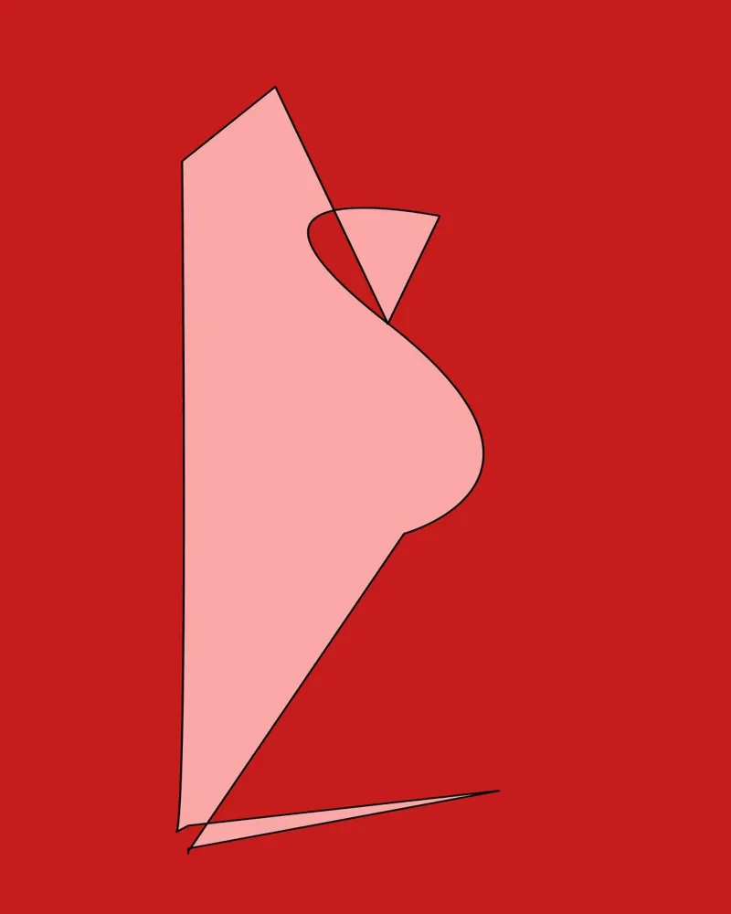 Abstract1307 Poster mit Kunststoffrahmen von WALLART-Peter Lorenz