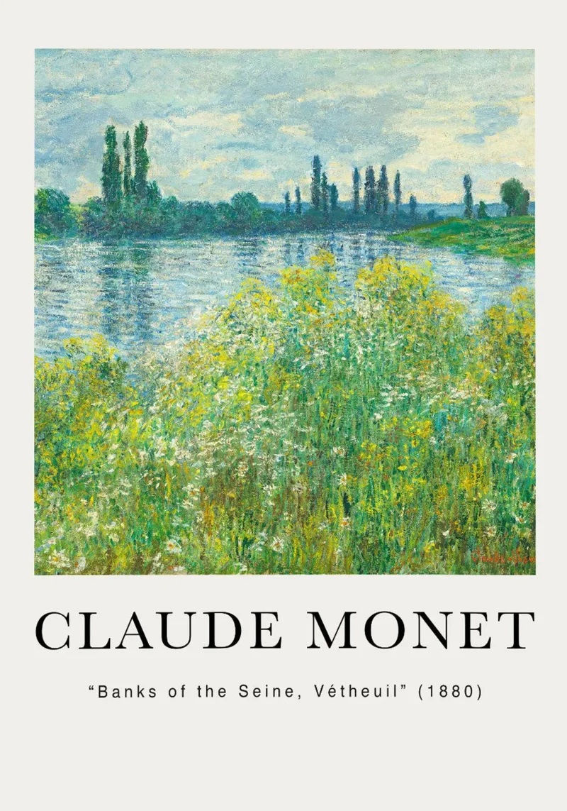Claude Monet pellicola backlit da Trending Art Company