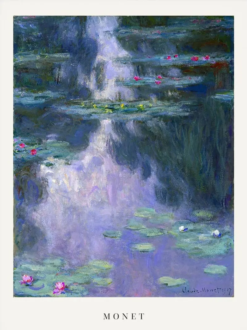 Monet pellicola backlit da Trending Art Company