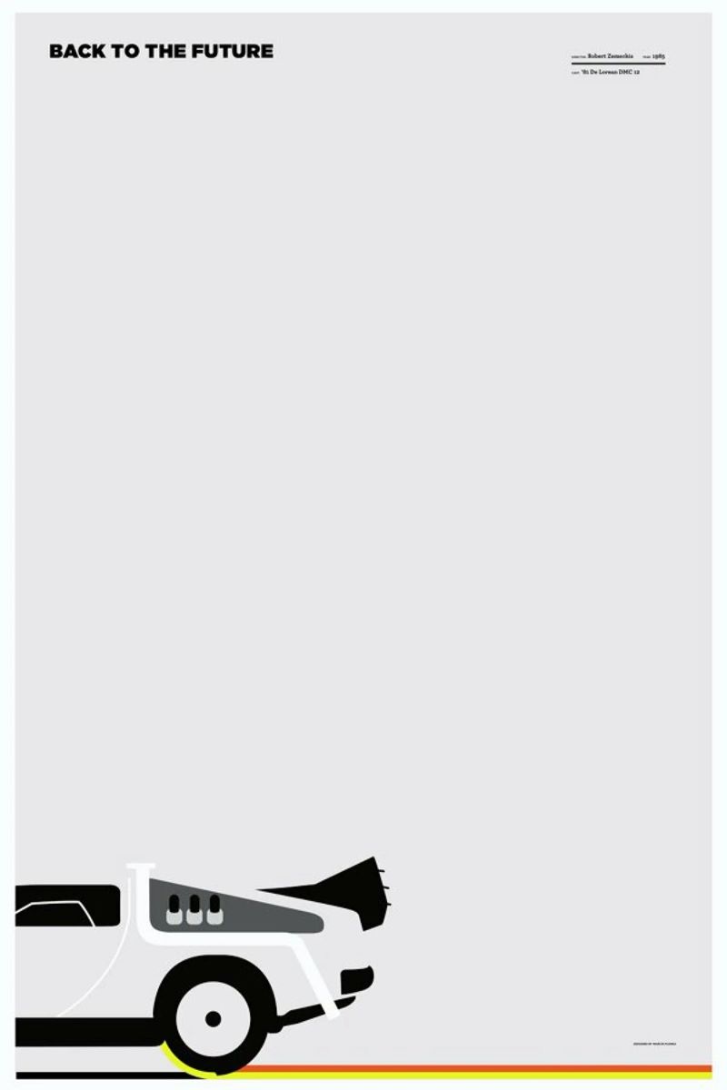 back to the future Poster von Marcin Plonka