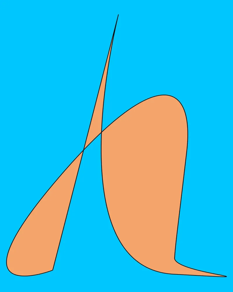 Abstract1305 poster con telaio in alluminio da WALLART-Peter Lorenz