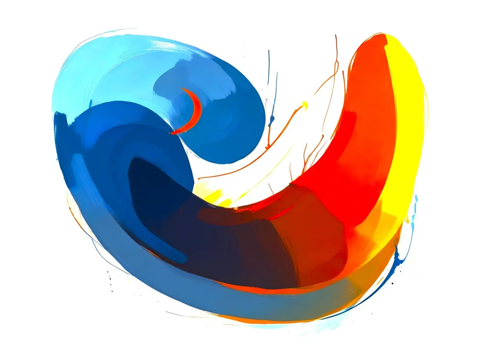Abstract1108 tela con Cornice a cassetta da WALLART-Peter Lorenz