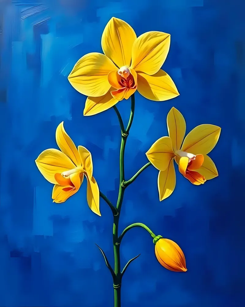 Orchidea_Stile_D_1 carta hahnemühle da Farb- und Blütenzauber by LK