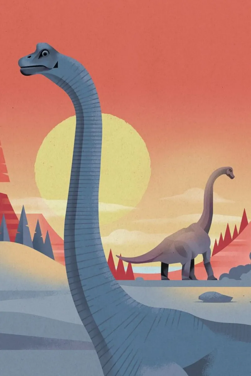Brachiosaurus pellicola backlit da Dieter Braun