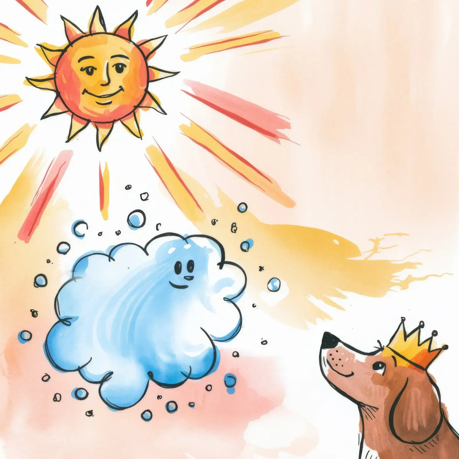 Re delle nuvole illuminate dal sole poster con telaio in alluminio da Timeless Huse
