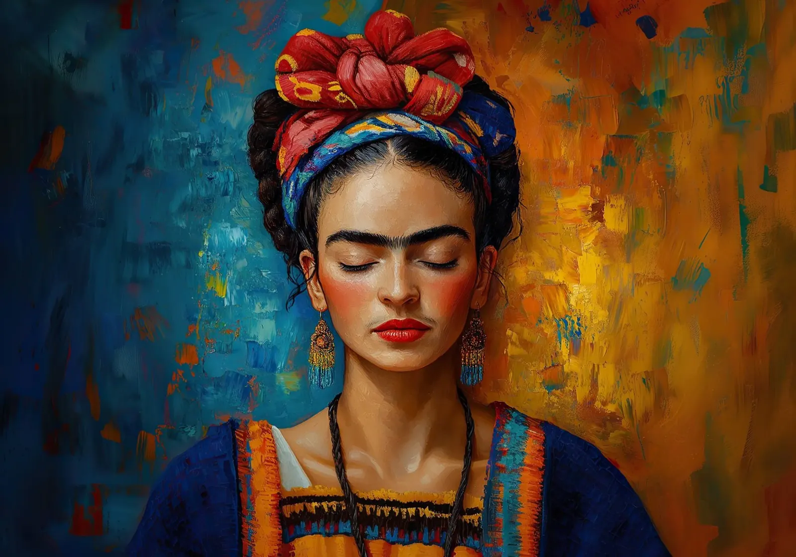Frida Kahlo - Perseguire i propri sogni pellicola backlit da Fantasias Florales