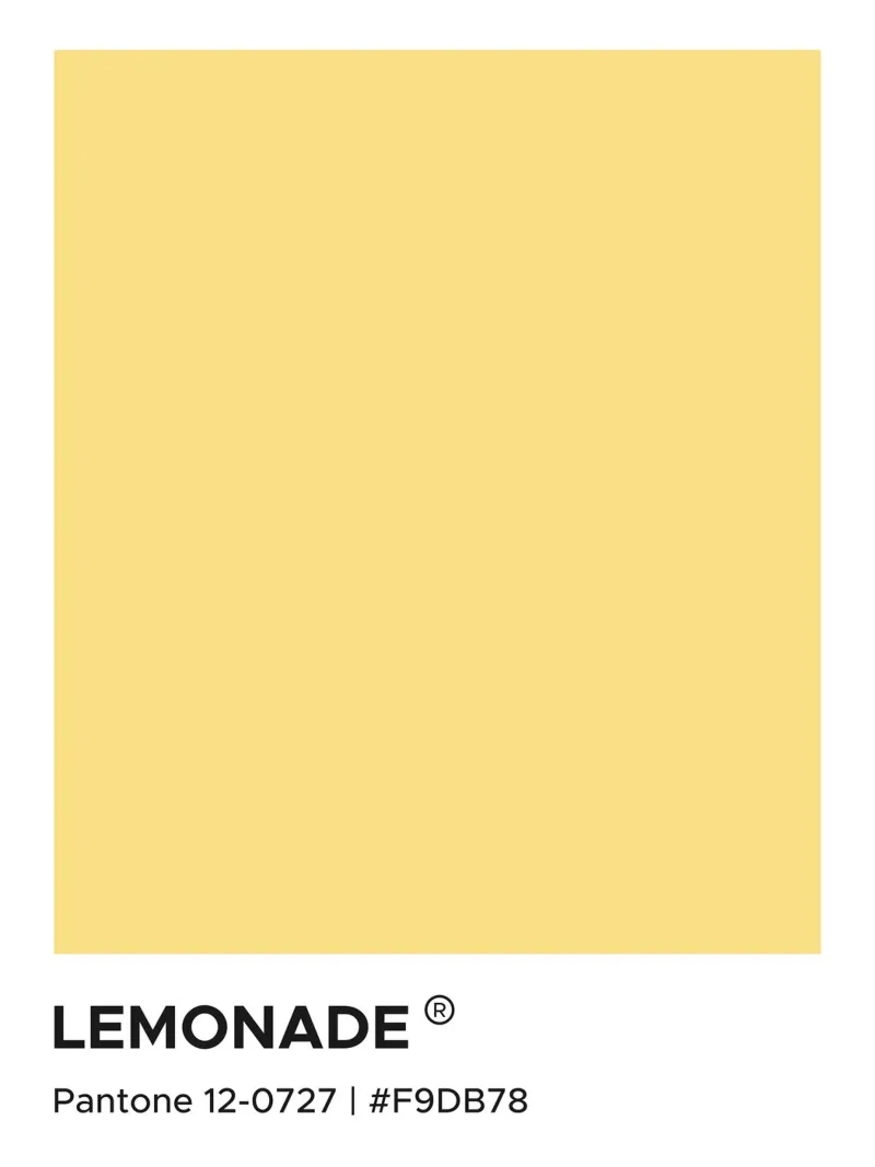 Limonata Pantone pellicola backlit da Paigaam Studio
