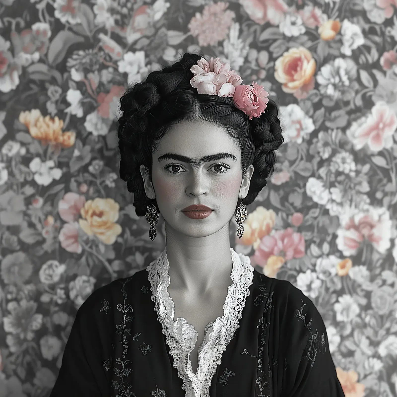 Frida Kahlo - Gestalte dein Leben Poster von Fantasias Florales