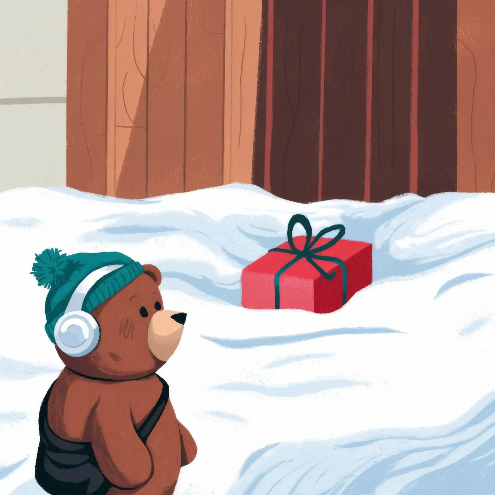 Regali invernali a sorpresa poster con telaio in legno da Timeless Huse