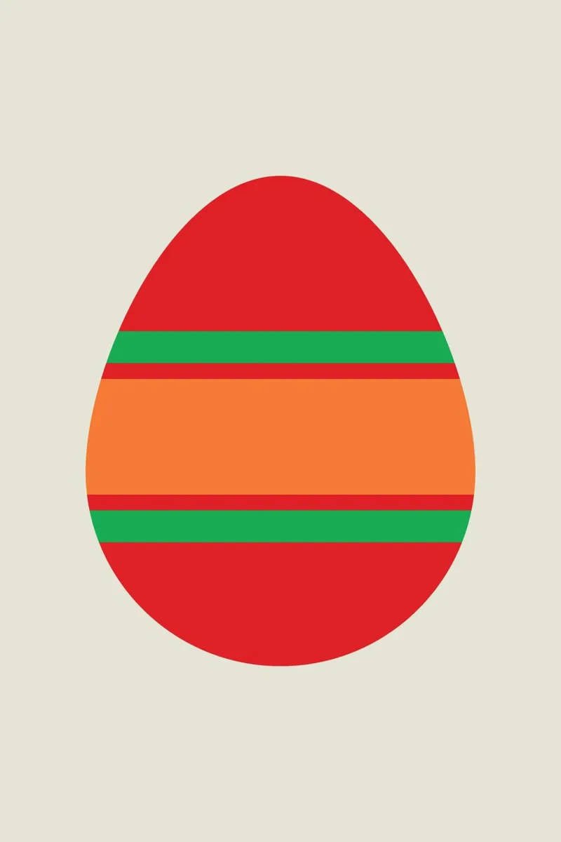 Easter Egg Bauhaus poster da galihstudio
