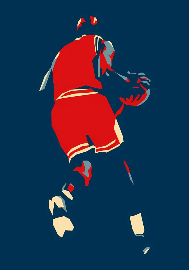 Basketball Player Silhouette poster by Adriano