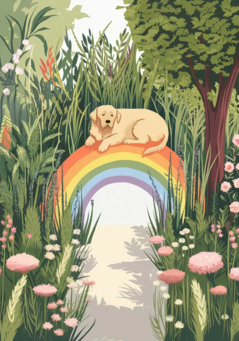 Sendero encantado del arco iris metacrilato de Timeless Huse