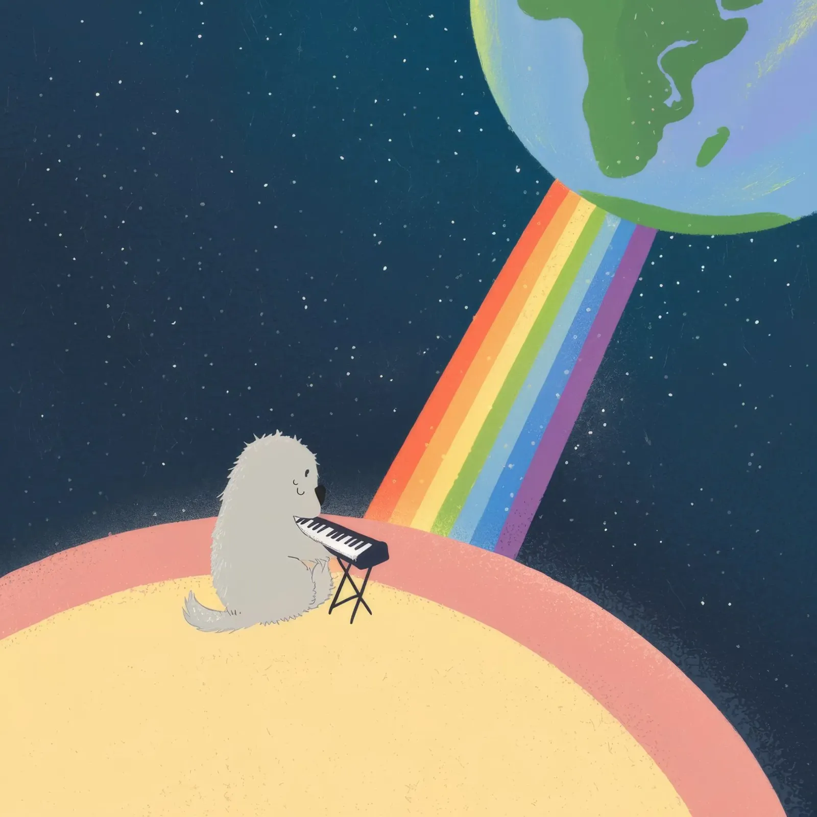 Kosmische Regenbogen-Reise Backlit Folie von Timeless Huse