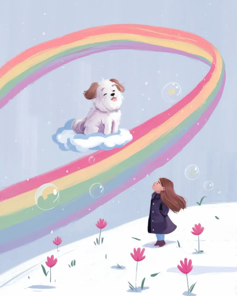 Whimsical Rainbow Ride backlit film by Timeless Huse
