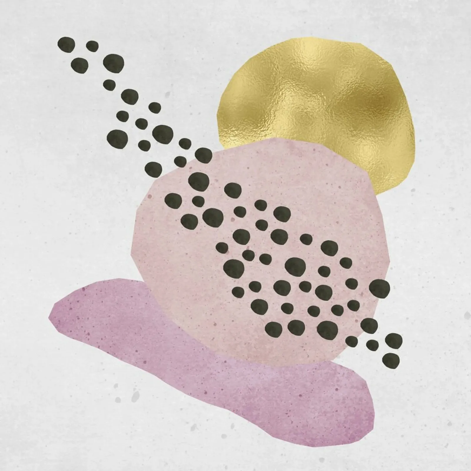 Gold Abstrakt poster da Mia Nissen