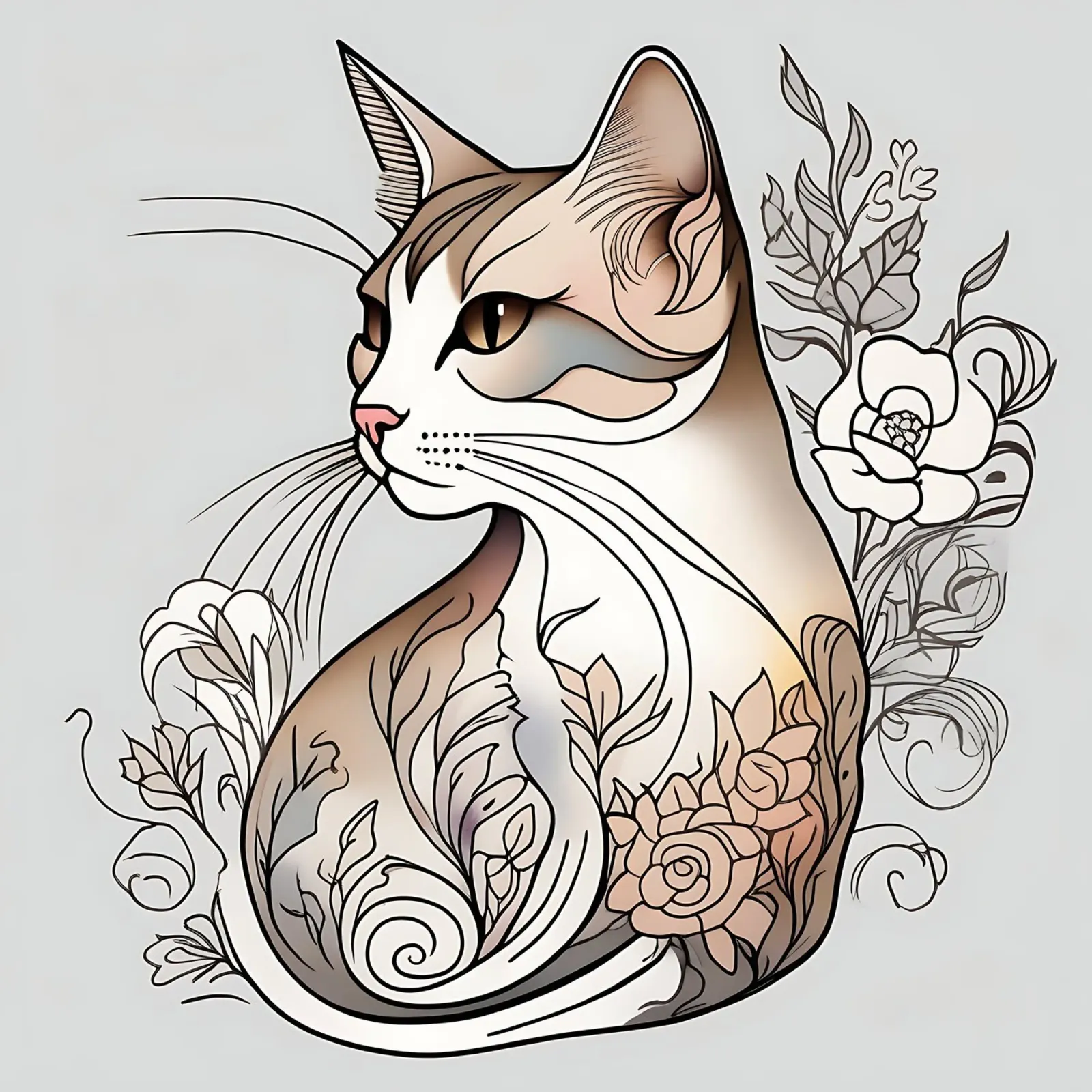 Stile_gatto_B_1 poster da Tierisch bunt by LK