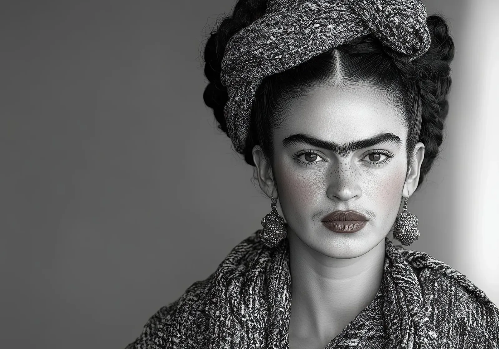 Frida Kahlo - Echo of acceptance canvas with Floater frame by Fantasias Florales