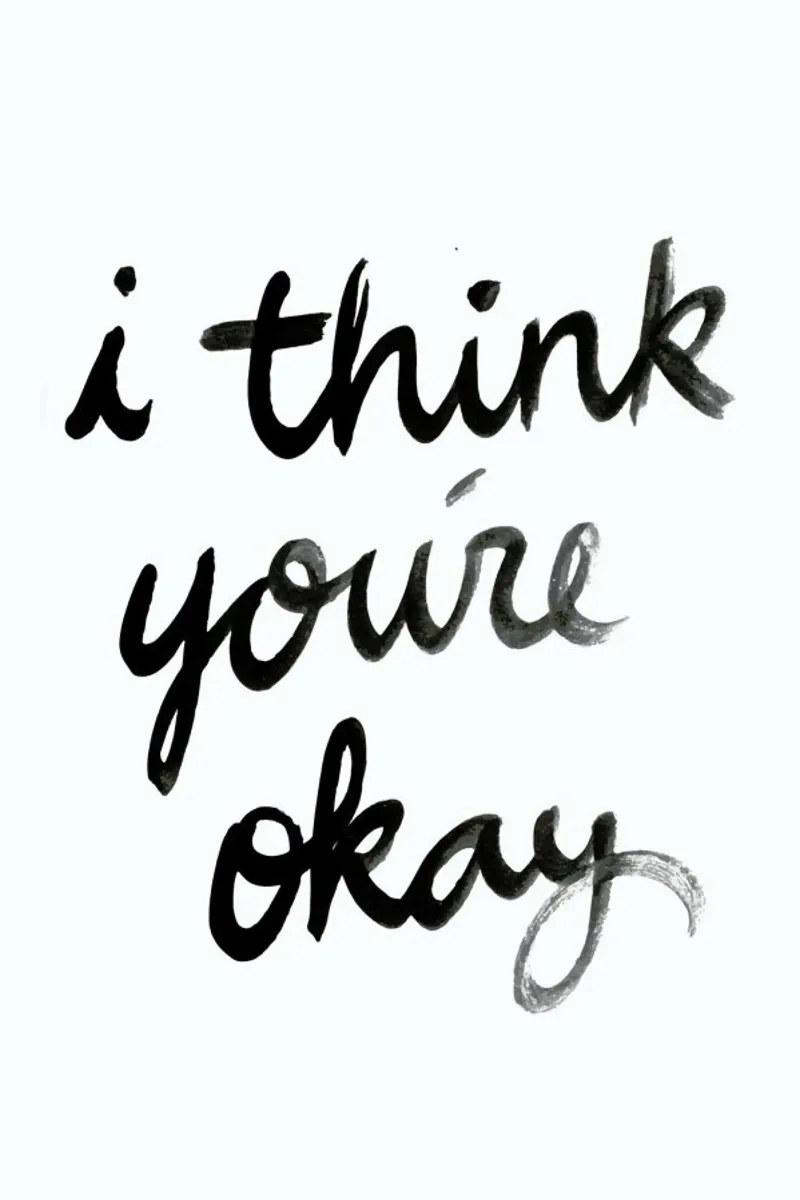 Youre Okay acrylic glass by Dead Language