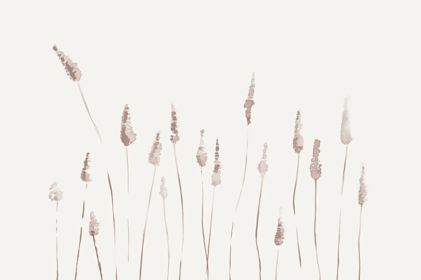 Già l'acquerello beige poster con telaio in alluminio da NouveauPrints