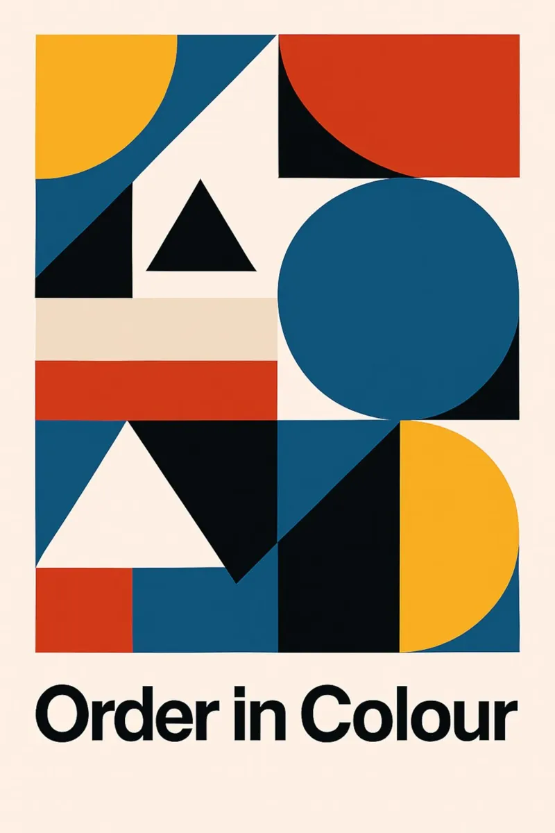 Order in Colour - Bauhausstil pellicola backlit da Studio M