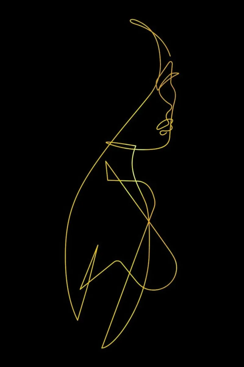 Gold Femme I pellicola backlit da Pure