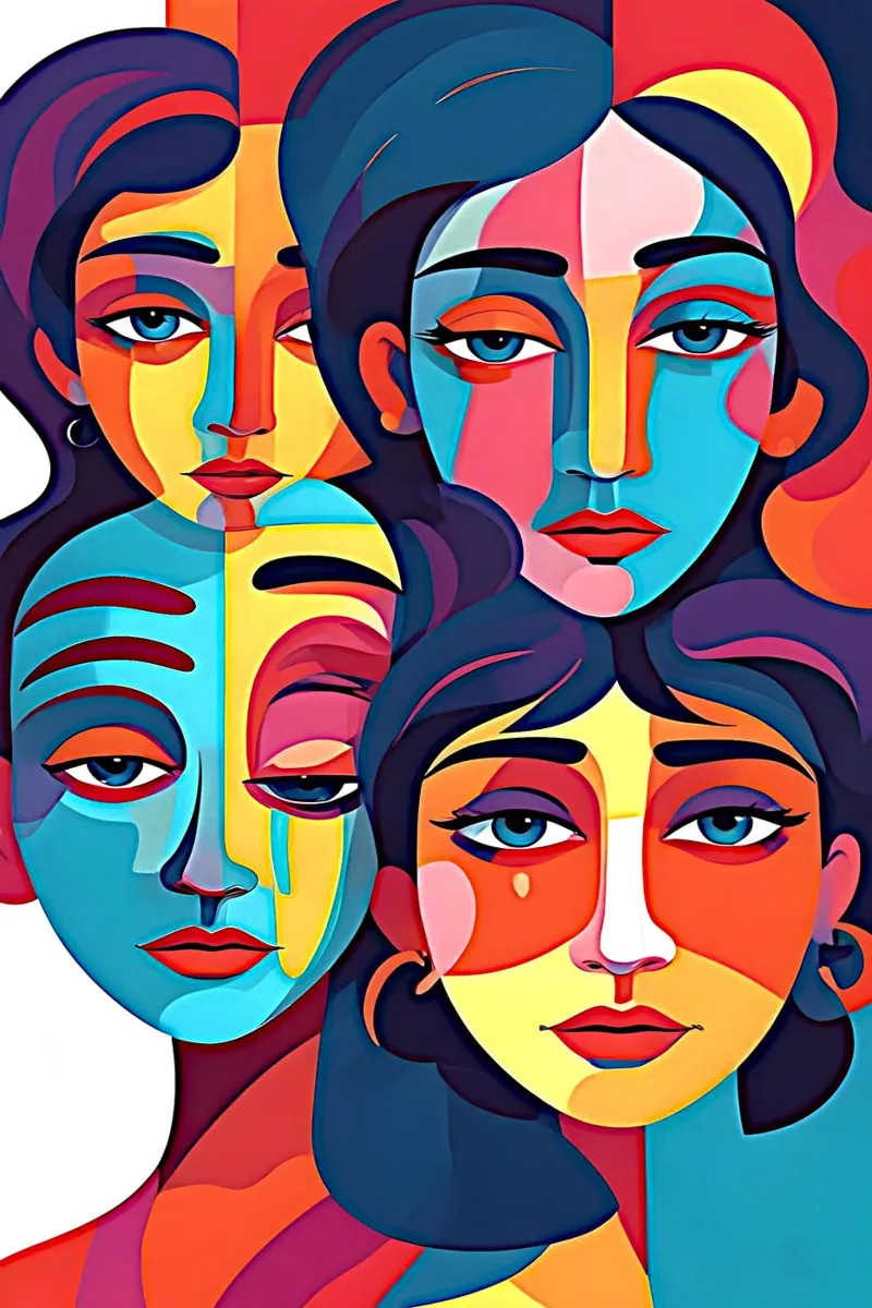 People1034 poster with aluminum frame by WALLART-Peter Lorenz