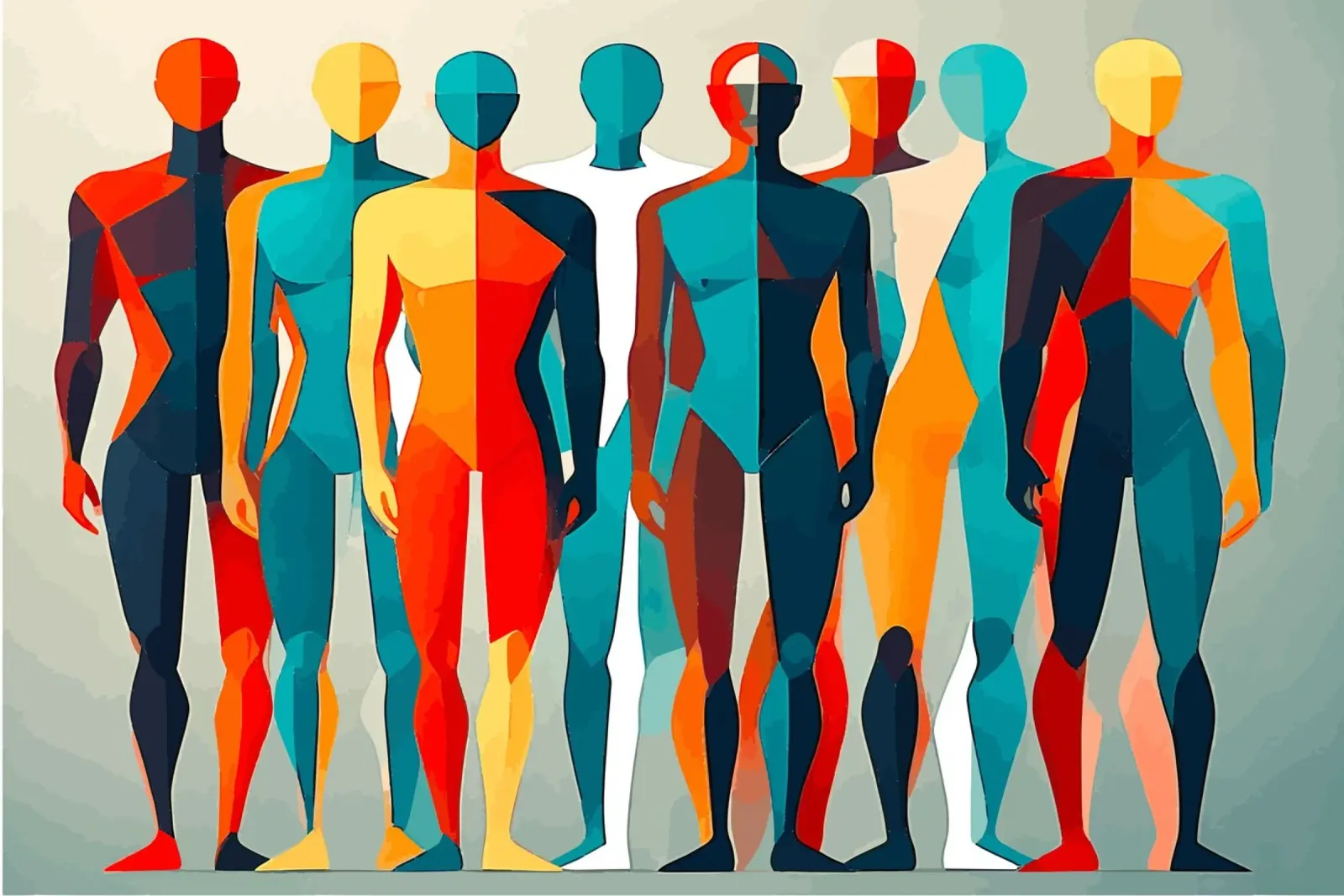People46 tela da WALLART-Peter Lorenz
