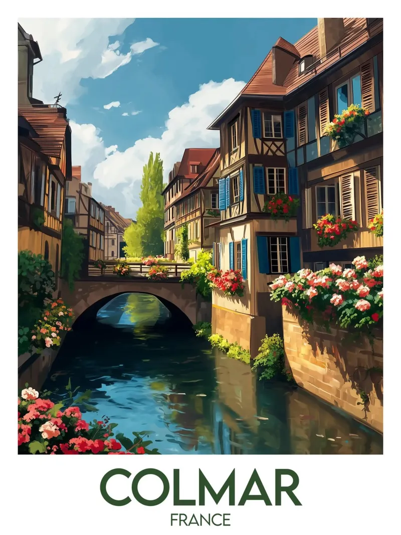 Affiche Colmar plexiglass da Frame the World