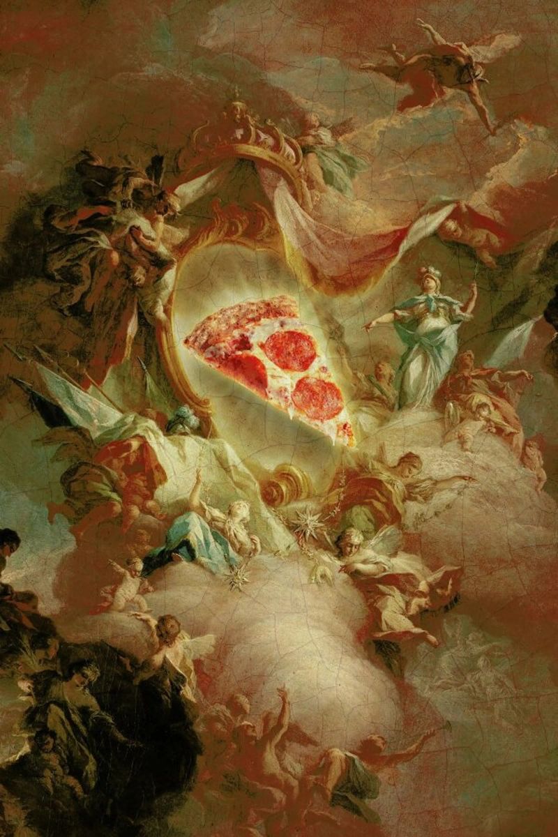 The Holy Pizza poster by Jonas Loose