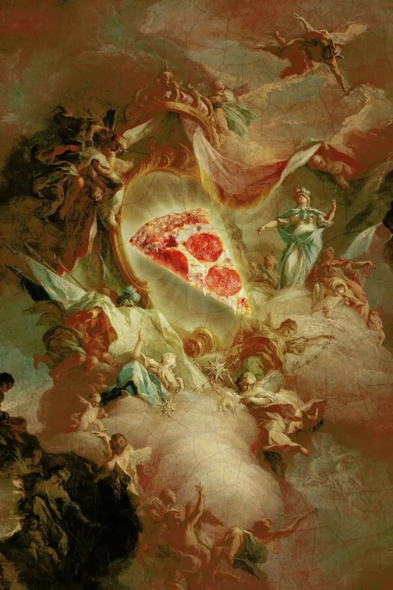 The Holy Pizza poster by Jonas Loose