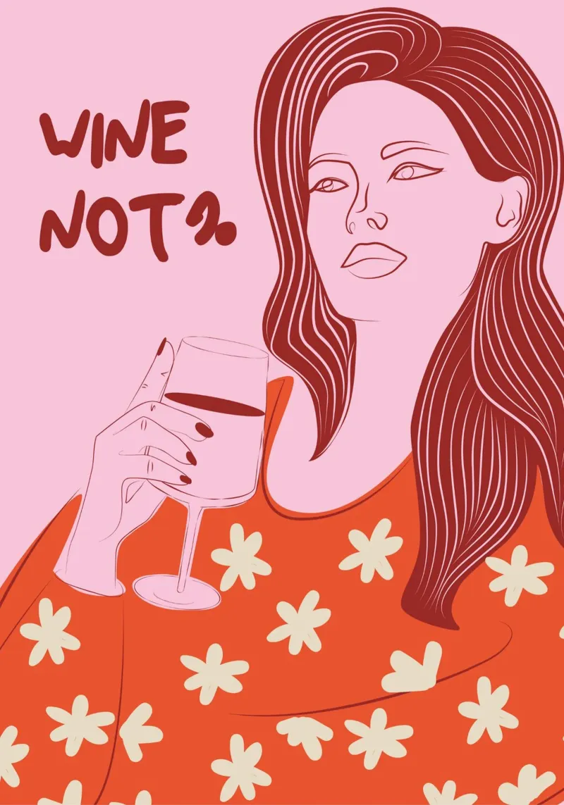 Wine Not? pellicola backlit da Retro Love