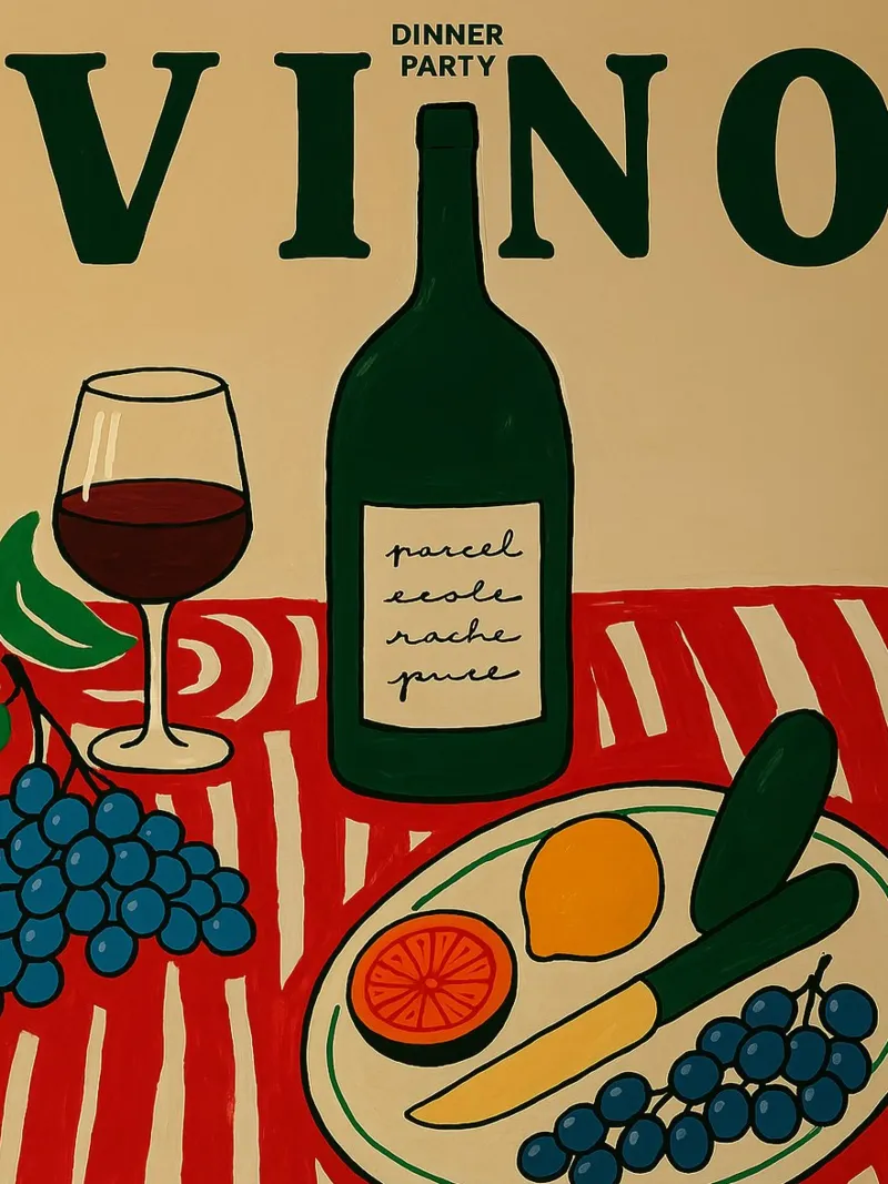 Vino poster da NORDLICHT DESIGNS