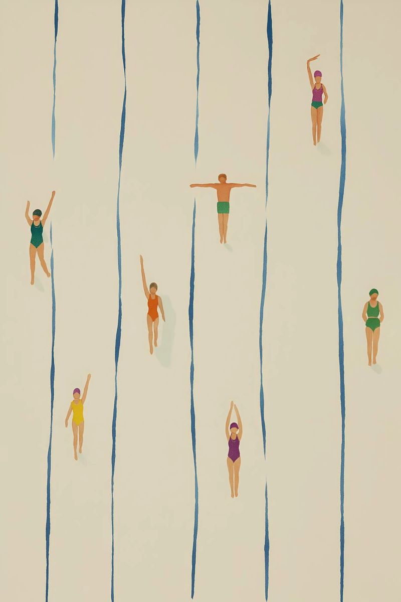 Swimming poster by NORDLICHT DESIGNS