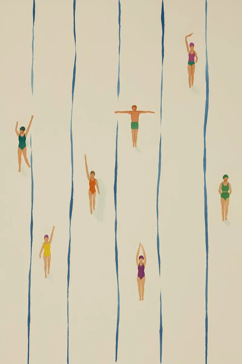 Swimming Poster von NORDLICHT DESIGNS