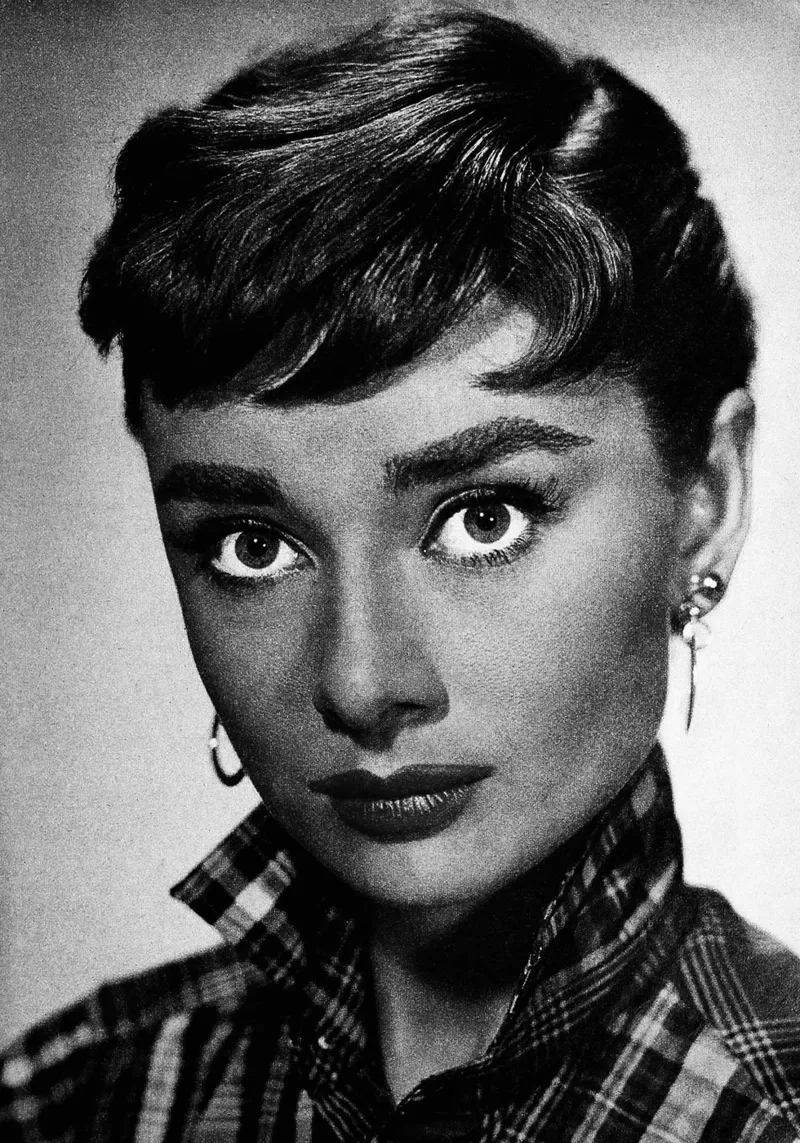 Audrey Hepburn Vintage Retro Glamour Fotografia d'arte poster con telaio in plastica da kembangross