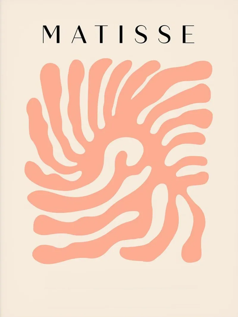 Matisse art pellicola backlit da Trending Art Company